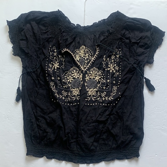 JOIE Sheer Top Black Size Small - Picture 9 of 9